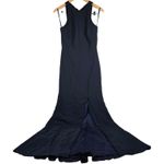 Dessy Collection Midnight Blue Bow Back Mermaid Evening Gown Dress 4 Style 3084S Photo 0