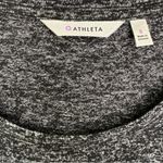 Athleta  Black Heathered Long Sleeve Thumbhole Workout Athleisure Top Tee Photo 4