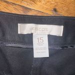 Chico's Chico’s business casual black flat front 1.5 crop pants Photo 1