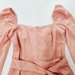MORE TO COME Khloe Ruffle Sleeve Mini Dress in Blush XS Pink Photo 4