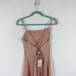 ASTR NWT The Label Pink Cowl Neck Satin Slip Midi Dress Size Medium Cocktail Photo 10