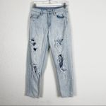 Wild Fable  Light Wash Destroyed High Rise Mom Jean Photo 2