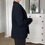 Elie Tahari Navy pinstripe blazer Photo 4