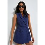 Tuckernuck  Pomander Place Navy Tweed Campbell Romper Photo 3