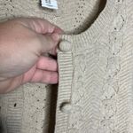 Joie  button front sweater cardigan tan trendy cottagecore women's size XS Photo 3