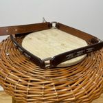 Fossil ‎ Brown Leather Hammered Silver Medium M Belt Western Cowboy Photo 3