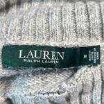 Ralph Lauren Lauren  Gray Speckled Turtleneck Sweater Dress Size Medium Cozy Knit Photo 2
