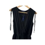 One Clothing  Black Faux Wrap Lightweight Romper Women's Small New Pockets!! Photo 1