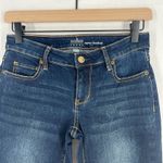 Soho New York Curvy Bootcut Leg Jeans Womens 0P Blue Cotton Dark Wash Low Rise Photo 1