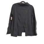 Free People Juicy Long Sleeve Top Black Cowlneck Crossover Oversized Fit XS New Photo 3