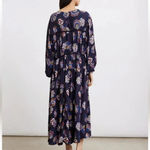 Ciao Lucia Blue Terina Bomba Boho Prairie Maxi Dress Medium Photo 3