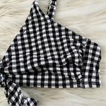 Xhilaration Black White Gingham Tank bikini Top Sz L Photo 2