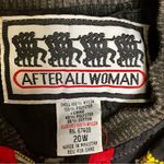 After All Vintage 80s 90s Woman Zip Up Windbreaker Jacket Baroque Paisley Chain Photo 8