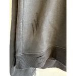 Pam & Gela  Lace-Up Sleeve Black Cotton Pullover Long‎ Sleeve Sweatshirt Medium Photo 4