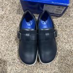 Birkenstock  Caris Pro Shoes EU 38 Mens 5 / Womens 7 Navy Leather Buckle Slip On Photo 6
