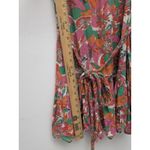 Marine layer  Laney Mini Dress in Vintage Orange Floral Print Linen Blend XL Photo 4