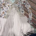 Gypsies & Moondust  Pink Retro Floral Lace Peek A Boo Flowy Mini Dress L Photo 5