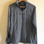 Columbia Layer First Half Zip Knit Shirt - Womens Top Size L Black Gray Photo 0