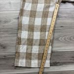 Gal Meets Glam  Bailey Gingham Linen Wide Leg Jumpsuit In Natural‎ Sz 2 NWT Photo 8