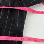 Saylor  Thelma ruffle blazer pintstripe gray sz L Photo 5