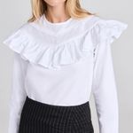 Ganni  Poplin Frill Blouse  Photo 0