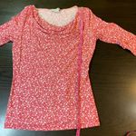 Boden floral drapes neck long sleeve top 00s retro romantic cottagecore chic 6 Red Photo 8