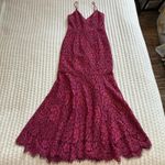 NBD Brielle Raspberry & Magenta Pink Flared Base Midi Dress Sz XS Extra Small Photo 0