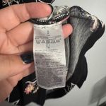 Old Navy  Short Sleeve Swing Top Off the Shoulder Women's Size Small Black Floral Photo 4