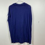 Eileen Fisher  Linen Shirt Dress Indigo Blue Collared Button Front M/M Photo 3