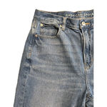 American Eagle (SOLD) Mom Jeans Womens Size 8 Hi Rise Unhemmed Ankle Medium Wash Photo 2