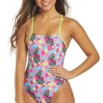 Speedo Print Turnz Fixed Back One-Piece Photo 0