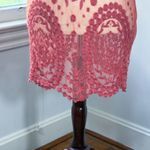 Free People  Embroidered Shift Dress Beach Coverup Orange Small Boho Photo 1