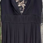 Adrianna Papell NWT  Fit Flare Ruched Waist
Lace Panel V Neck Twirl Skirt Dress 4 Photo 8