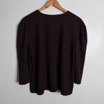 Ann Taylor  Maroon Blouse Top Size XL Stretch Workwear Career Wear Comfort Photo 1