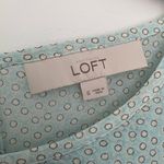 Loft Ann Taylor  Women’s Size S Semi-Sheer Ruffle Blouse Short Sleeve Top Photo 3