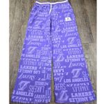 Nba  Los Angeles Lakers Sweatpants Wide/Straight Leg Purple Gold Medium Photo 0