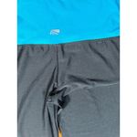 Marika Wide Leg Pants Women's Size Medium Back‎ And Blue Yoga Workout Athletic Black Photo 4