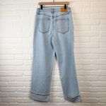 EXPRESS Jeans Relaxed Straight High Rise Stretch Light Wash Denim Blue 10R Photo 2