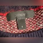 J.Crew Wool Blend Sweater Size Small Plaid With Elbow Patches Photo 2