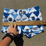 Loudmouth Kansas City Royals Argyle Diamond Women’s Golf Shorts size 2 Blue Photo 5