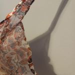 Free People M 15x15 Cotton Muslin Fall Floral Logo Boho Shoulder Bag Photo 2