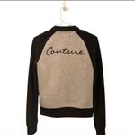 Juicy Couture Women’s Black Grey Scuba Baseball Jacket Size XS Photo 2