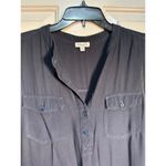 Splendid  Women's Black Sleeveless Button Front Mini Dress Size Large Photo 4