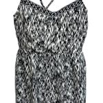 Three Pink Hearts Black White Criss Cross Dress M Size M Photo 0