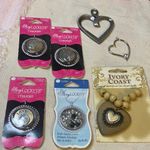Story Lockets Heart and Love Brooch Set Photo 0