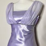 Vintage Lavender Satin Prom Dress Purple Photo 3