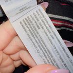 Hollister Black Red Striped Button Front Mini Jumper Dress Photo 4