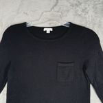 Garnet Hill Garnet‎ Hill Sweater Women Medium Black 100% Cashmere Preppy Neutral Minimalist Photo 3