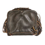 Moschino Auth  Stunning Brown Pebble Leather Purse Bag w Gold Metal Hearts Photo 3