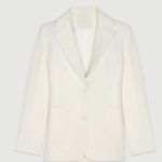 Maje Suit Jacket In Linen Blend NWT Size 38 Photo 5